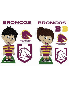 Brisbane Broncos NRL Boy Girl Logo Decal Stickers 