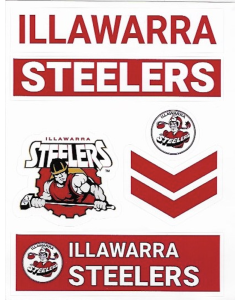 Illawarra Steelers NRL Wordmark Decal Stickers 