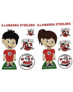 Illawarra Steelers NRL Boy Girl Logo Decal Stickers 