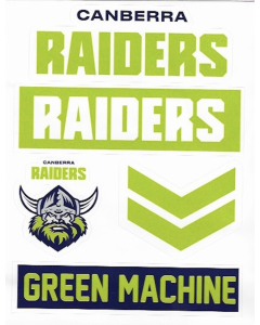 Canberra Raiders NRL Wordmark Decal Stickers 