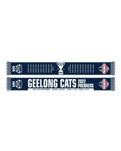 Geelong Cats AFL 2022 Premiers Scarf