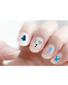 Gold Coast Titans NRL Nail Art Decals