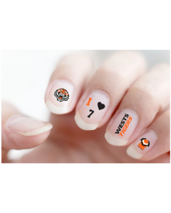 Wests Tigers NRL Nail Art Decals