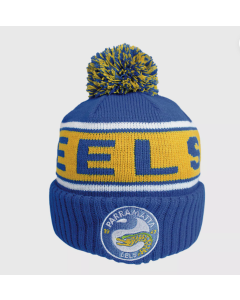 Parramatta Eels NRL Striker Pom Pom Beanie