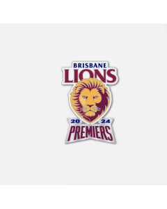 Brisbane Lions AFL Premiers 2024 Logo Lapel Pin