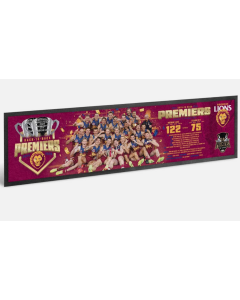Brisbane Lions AFL Premiers 2025 Player Photo Bar Runner