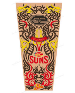 Gold Coast Suns AFL Adult Tattoo Sleeve