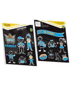 Gold Coast Titans NRL My Footy Family 14 Sticker Sheet