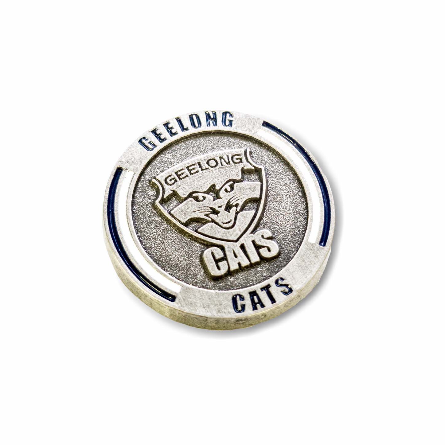Geelong Cats AFL Team Round Logo Lapel Pin Metal Badge ...