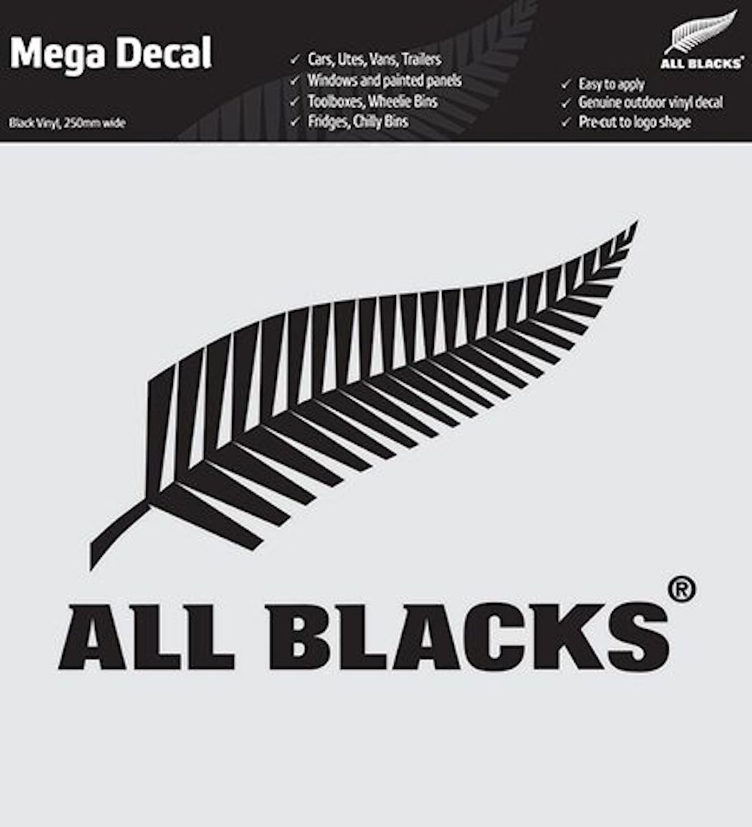 New Zealand All Blacks Rugby Team Black Mega Decal Stickers Great On Cars 9340579005015 Ebay