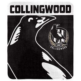 Collingwood Magpies AFL Throw Rug - One Little Footy Fan