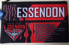 Team Song AFL Pencil Case Large School Essendon Bombers Work