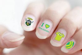 620419 CANBERRA RAIDERS NRL COLOURED FINGER TOE NAIL ART DECAL STICKER 