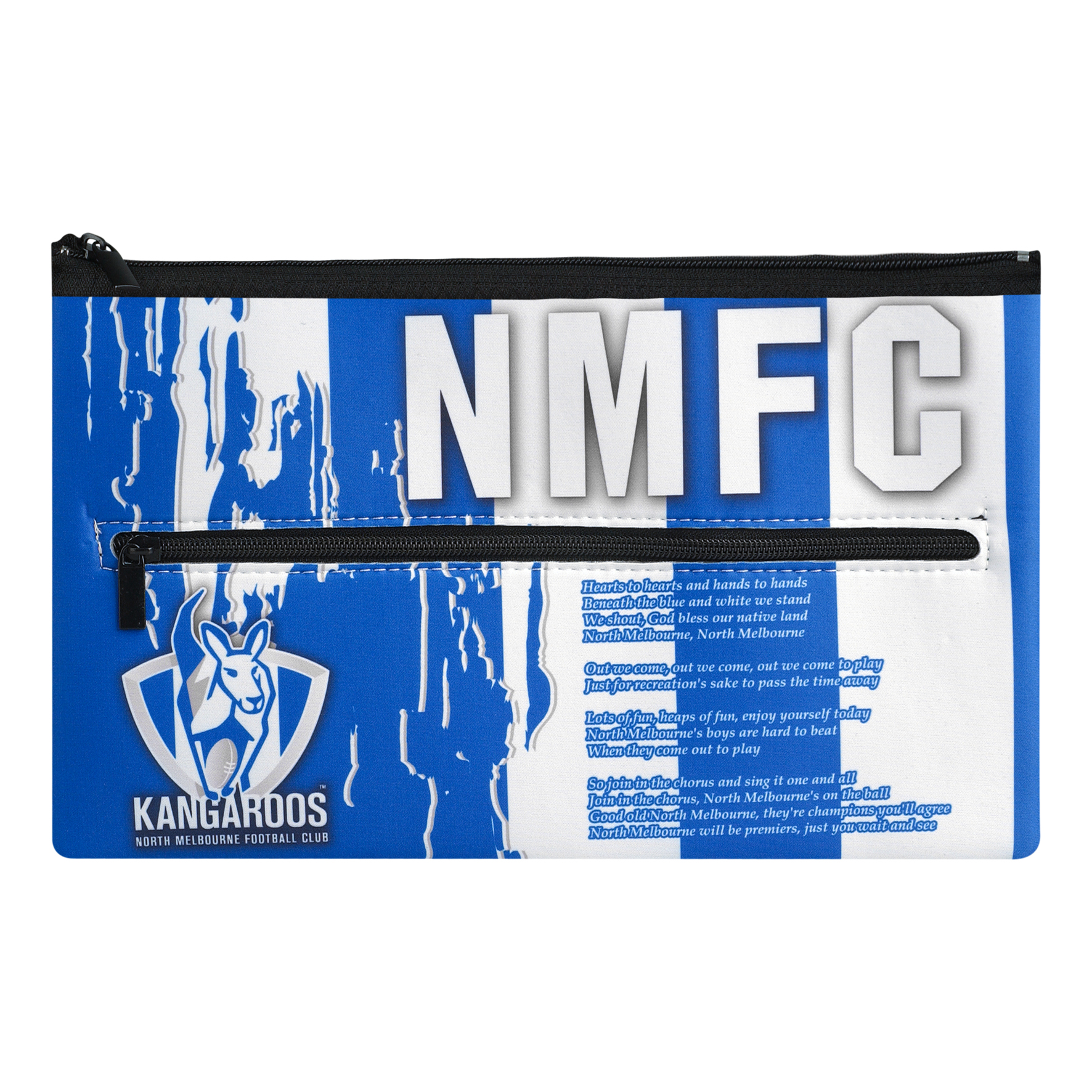 North Melbourne Kangaroos Afl Large Pencil Case With Team Song 9314783264803 Ebay