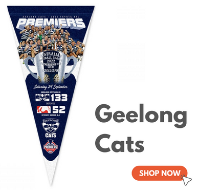 Geelong Cats 2022 Premiership winners merchandise